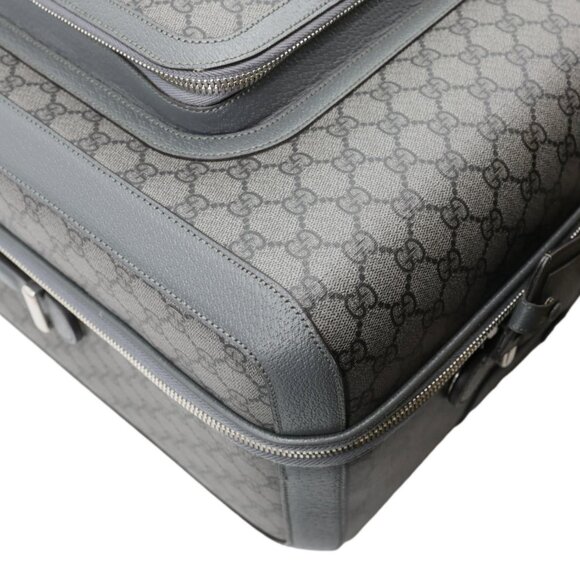 Gucci Ophidia Cabin Trolley GG Supreme Canvas Travel Bag Grey - Picture 8 of 13